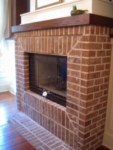 Fireplace dining room side