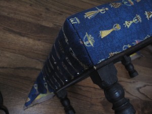 Footstool 8: fabric (corner)