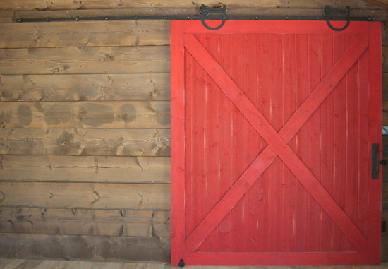 horseshoe hardware barn door