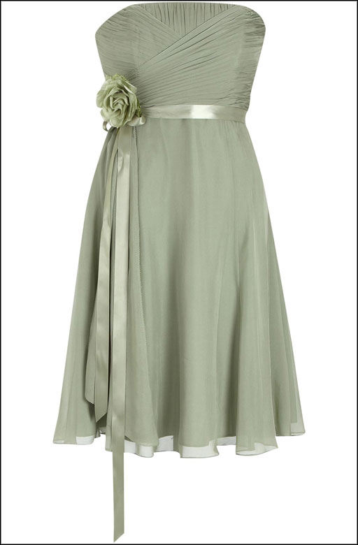 Who in the last deoade has NOT attended a wedding with sage green bridesmaids' dresses? Photo via bestdress.org.