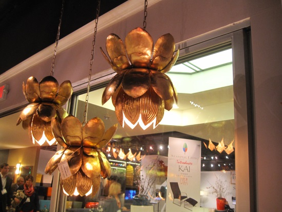 gold cutwork flower lamps