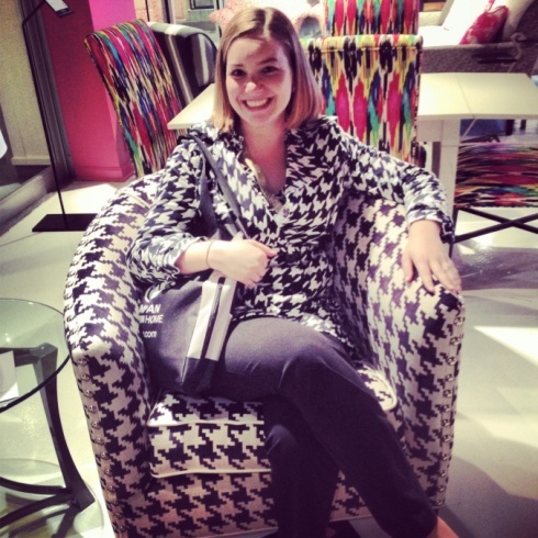 Courtney, 2014 summer intern at Tamara Heather Interior Design.