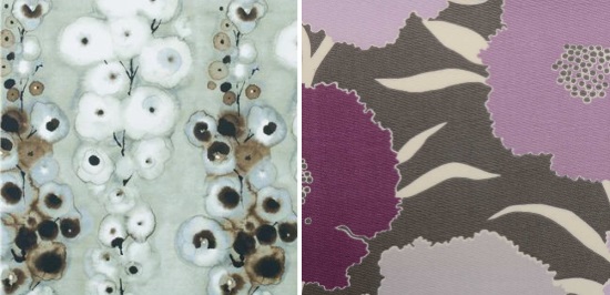 Image and fabric on left from Century Furniture, on right from Duralee.