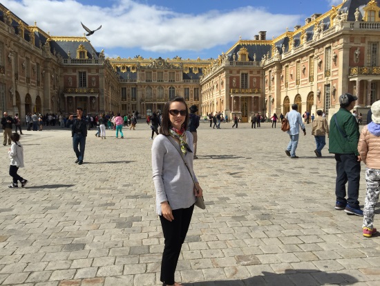 Here I am in front of Versailles Palace.