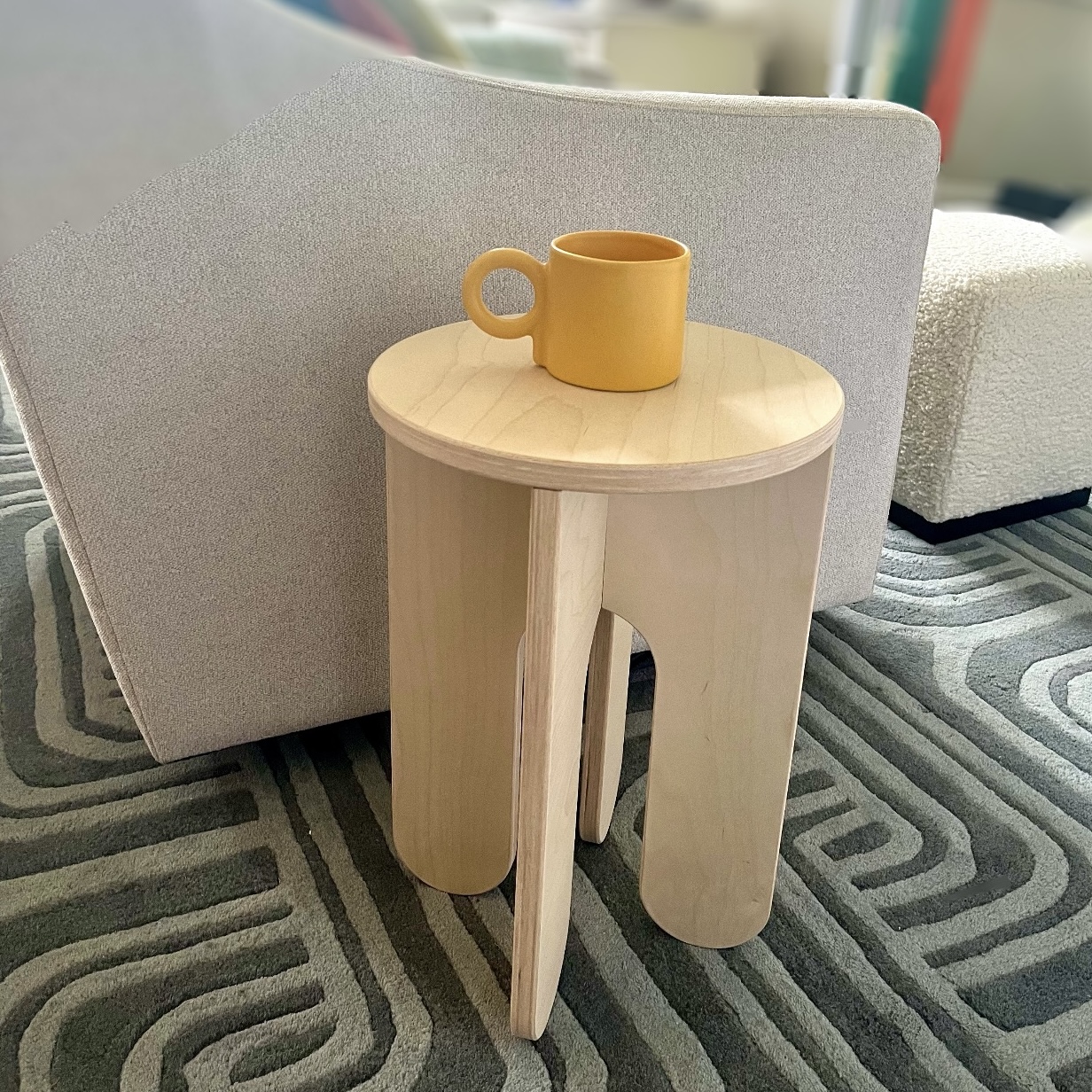 wood side table